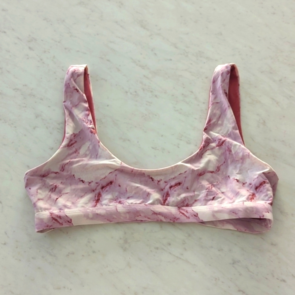 🌿REVERSIBLE MARBLE BIKINI TOP🌿
